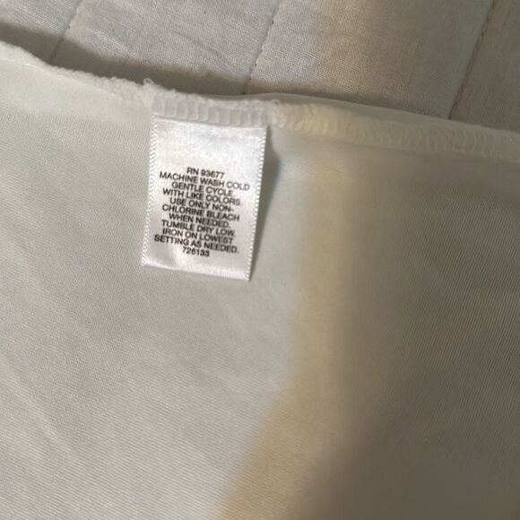 Liz Claiborne L Crewneck Short Sleeve Sheer Floral Peplum Tie Waist Blouse - Picture 12 of 12